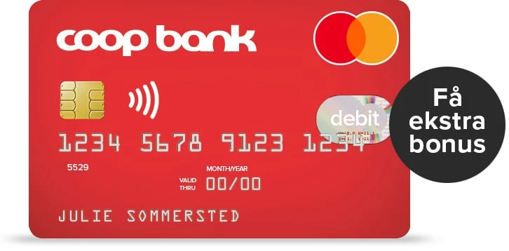 Ansøg om et Mastercard Debet i Coop Bank